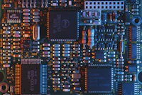 blue circuit board
