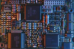 blue circuit board