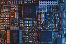 blue circuit board