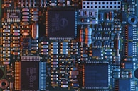 blue circuit board