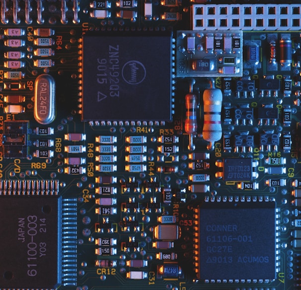 blue circuit board