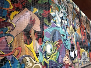 A creative reel showing animated pop culture characters