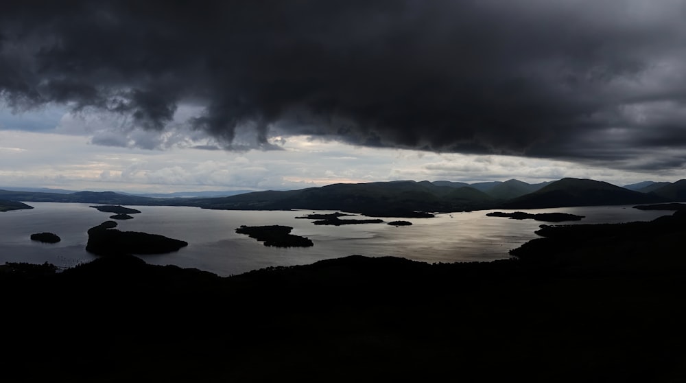 islands and clouds during day