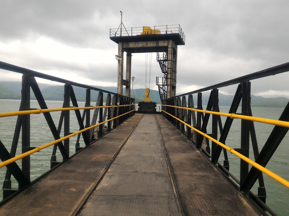 empty wooden dock