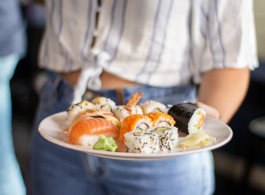 plate of sushi
