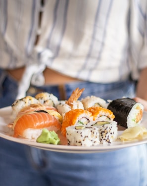 plate of sushi