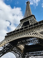 Eiffel Tower under blue sky