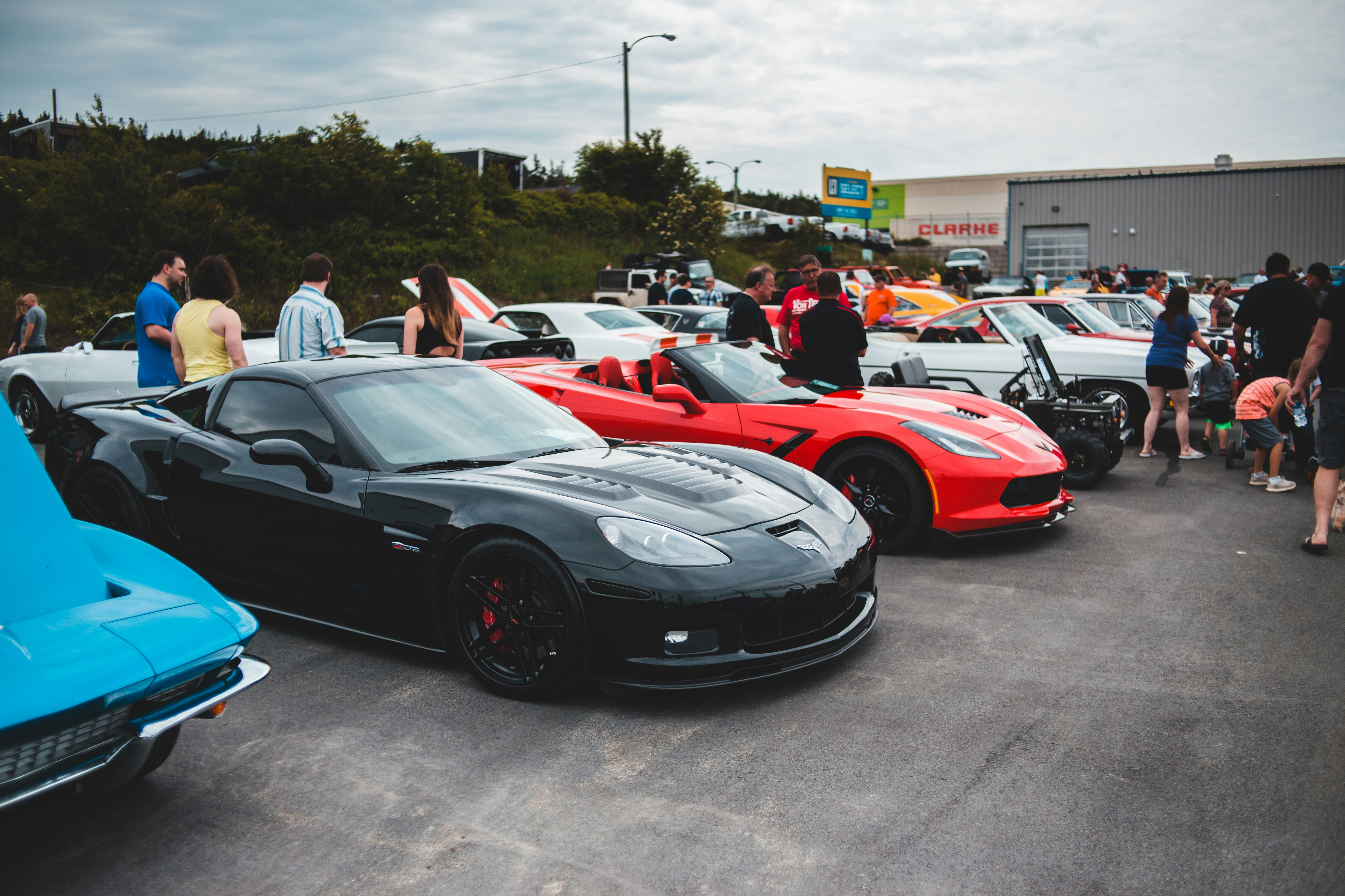 black and red coupes