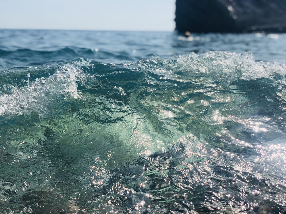 close-up photo of ocean water