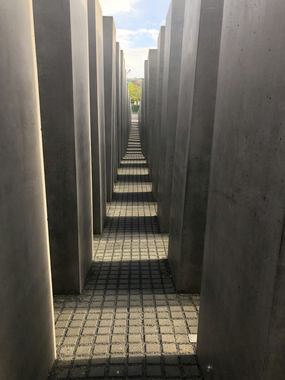 concrete hallway during daytime