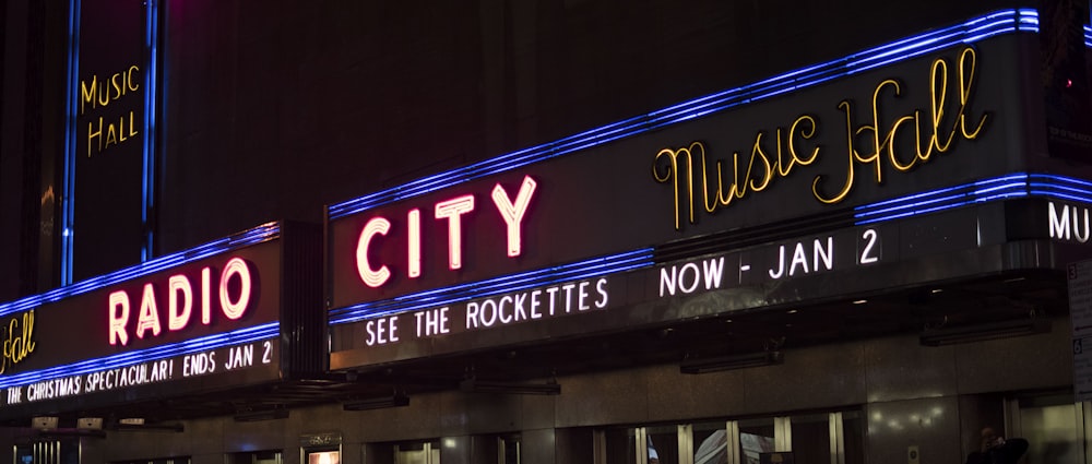 Radio City neon sign