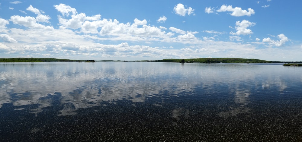 body of water near island