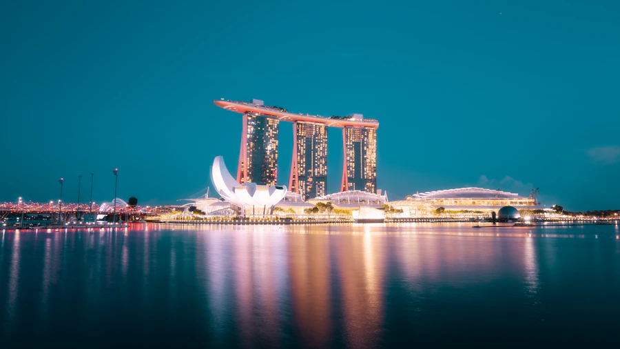 Marina Bay Sands Singapore at night