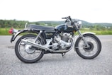 black motorcycle on road