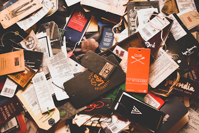 pile of bookmark lot