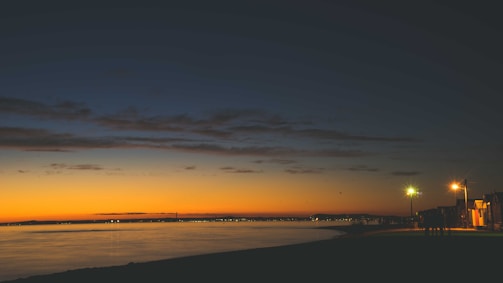 A serene sunset captured during a peaceful evening walk.