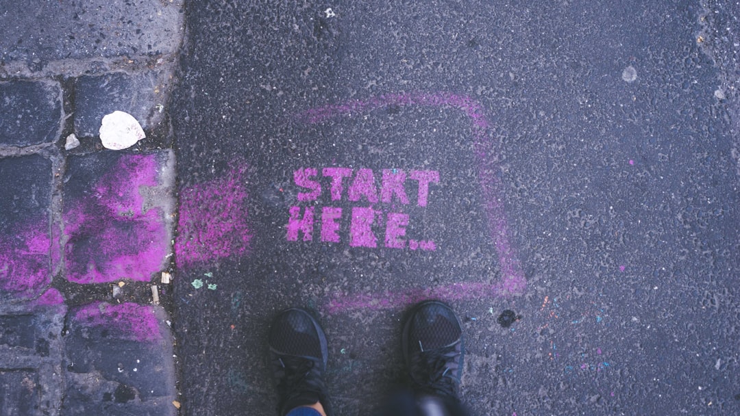 Start here on pavement
