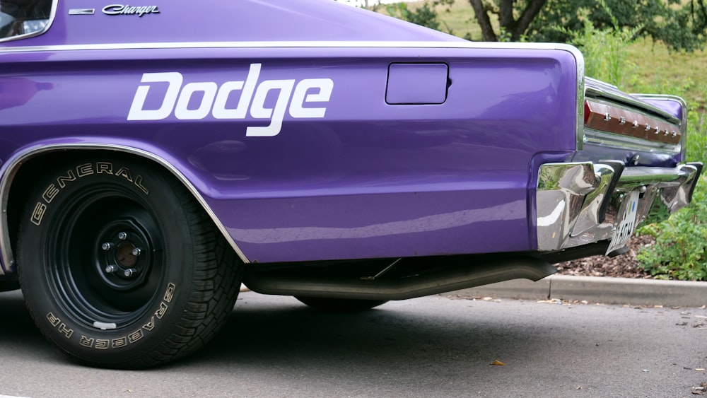 purple Dodge car