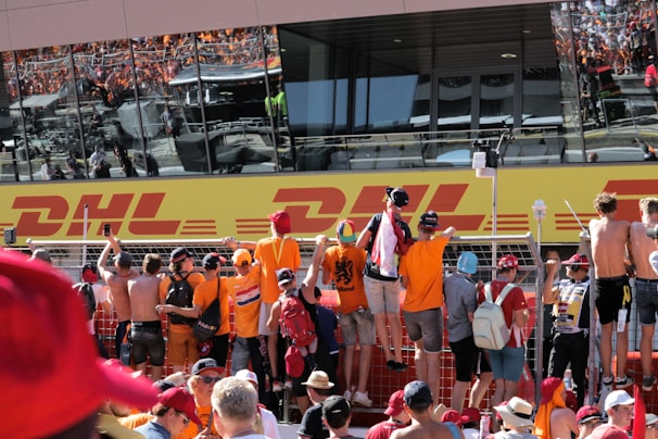 The DTS team gathered in front of the main office building, smiling and ready for a day of work.