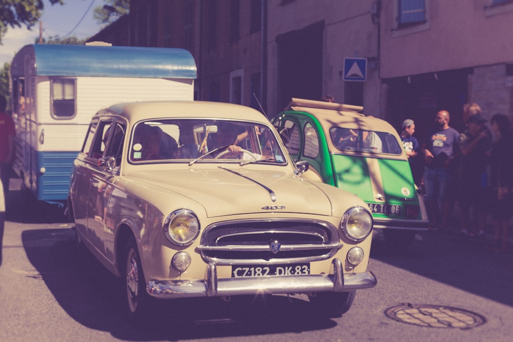 classic beige car