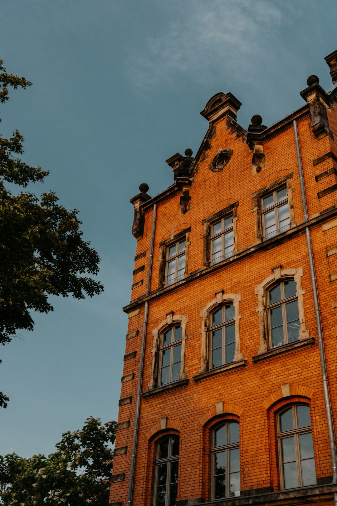 red concrete building under blue sky