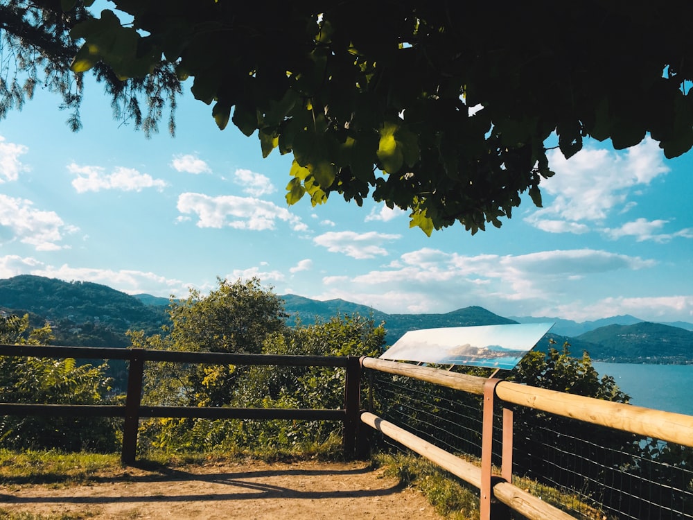 brown wooden fence