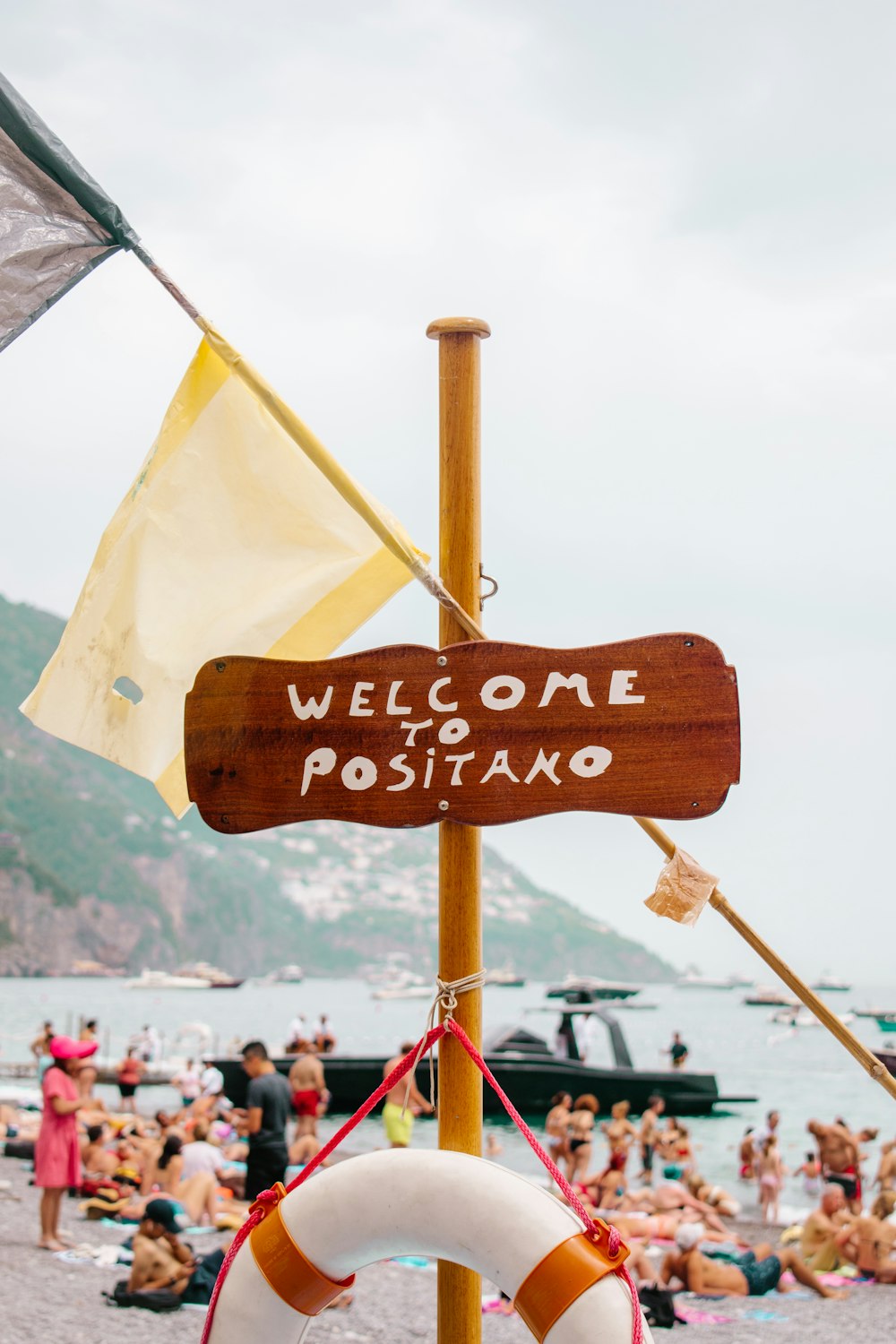 Willkommen bei Positano Sign