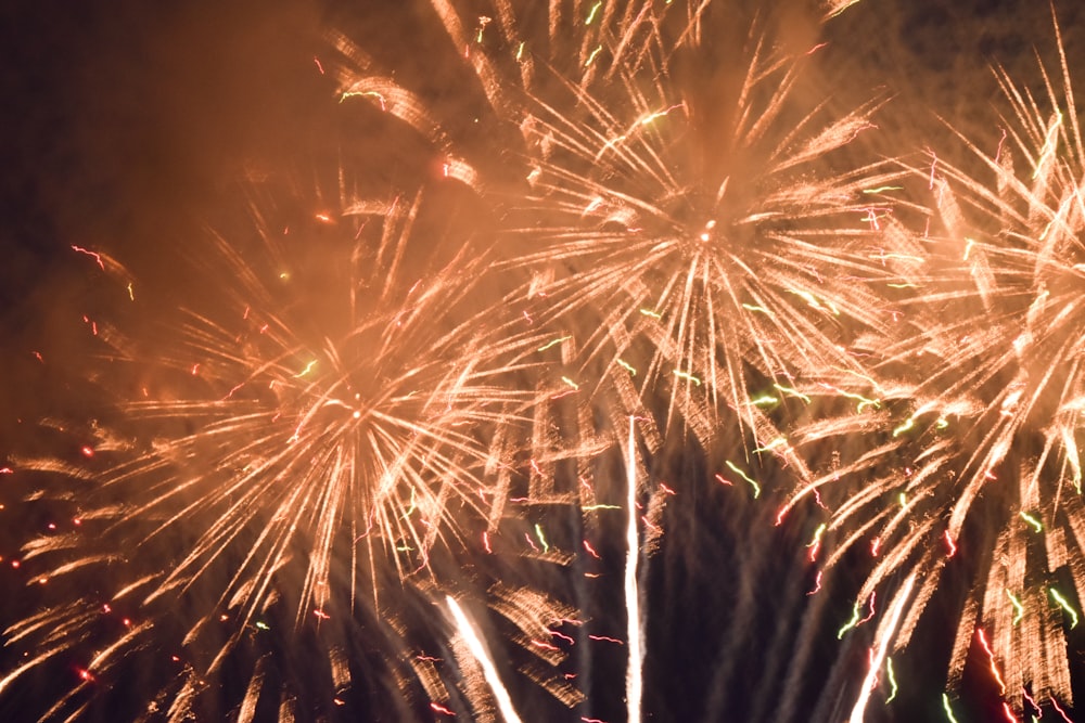 fireworks on focus photography