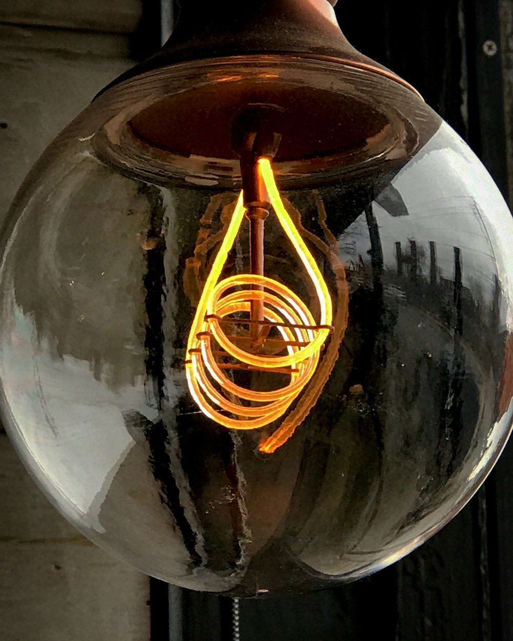 yellow Edison bulb