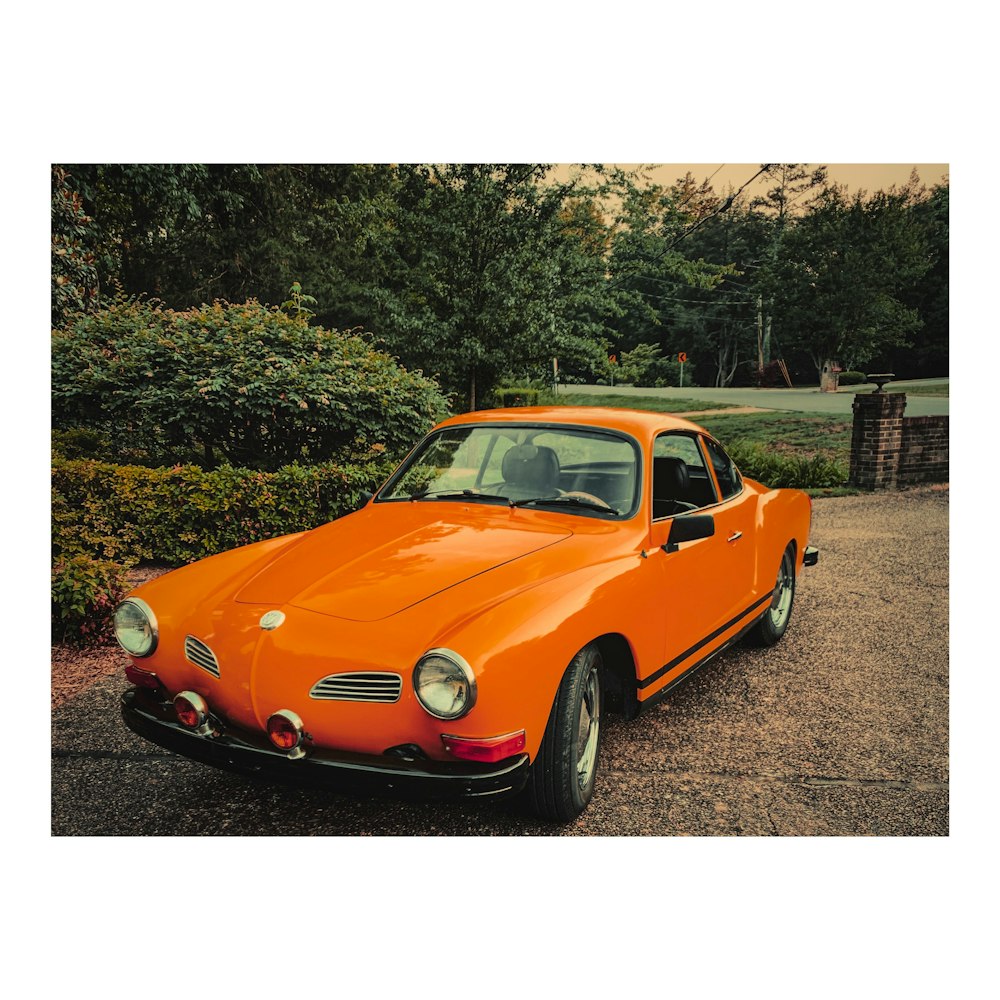 orange Volkswagen Karmann ghia