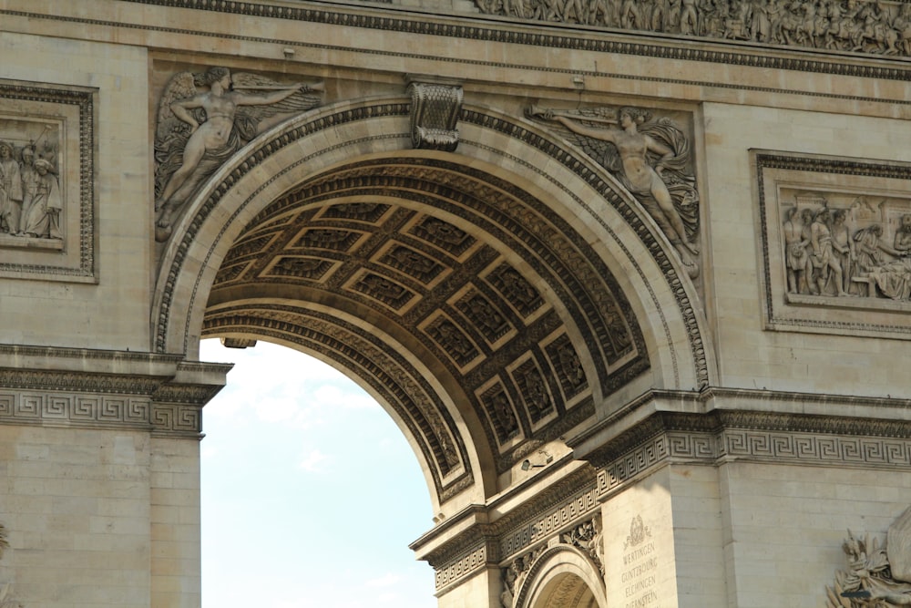 grey concrete arch