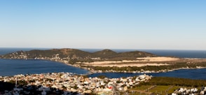 aerial photography of island