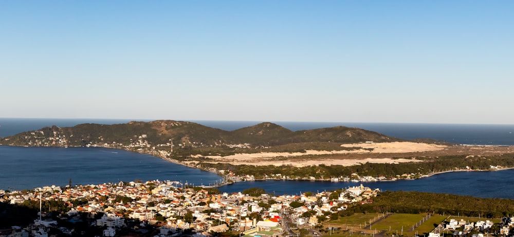 Fotografía aérea de la isla