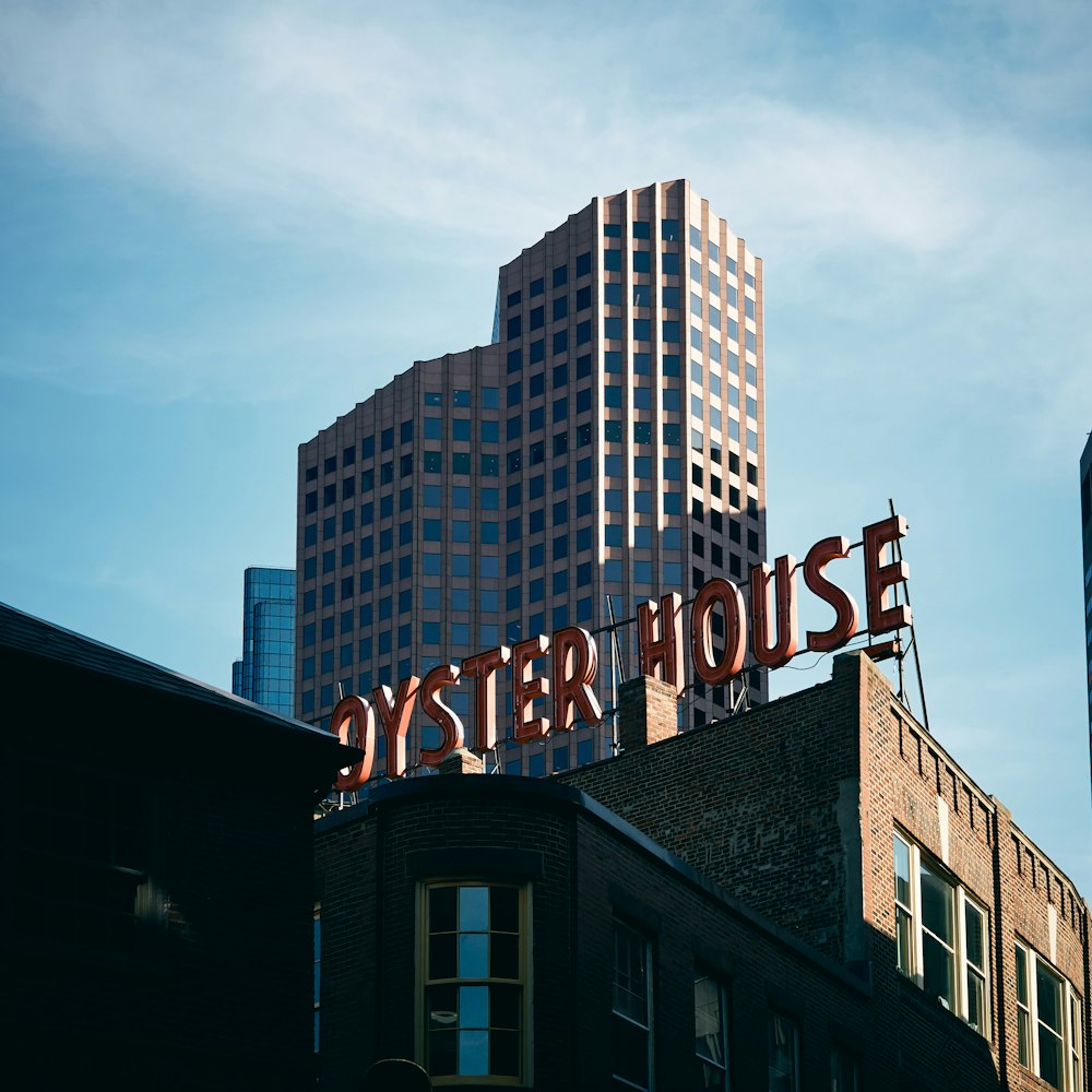 red Oyster House freestanding letters