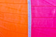 A vibrant panel showcasing a creative portfolio site with bold colors and dynamic layout.