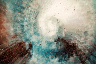 white clouds spiral blur photography