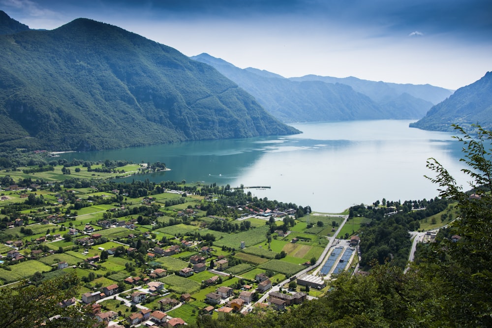 mountain and lake scenery