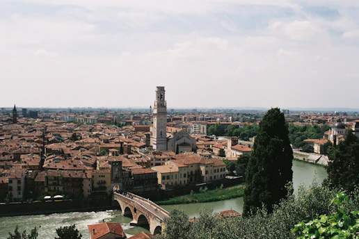 A scenic view of the historic city of Toledo with its ancient buildings and river