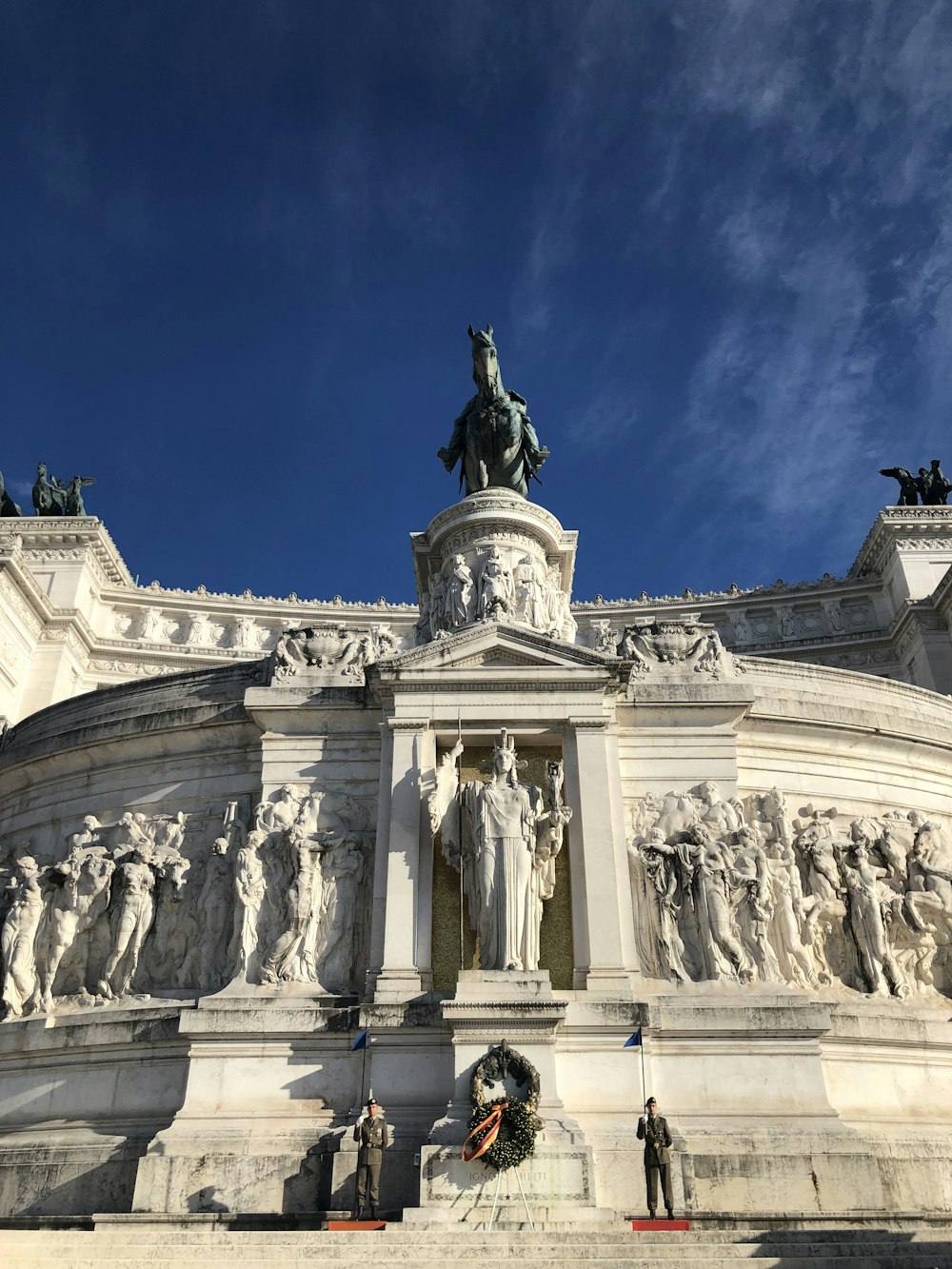 Statue des schwarzen Pferdes