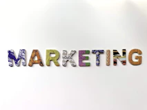 multicolored marketing freestanding letter