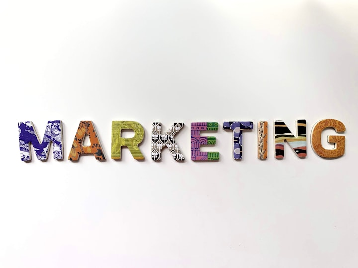 the word marketing spelled out with colorful letters 