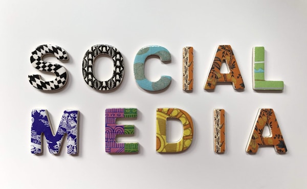 assorted-color social media signage