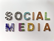 assorted-color social media signage