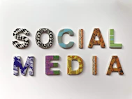 assorted-color social media signage