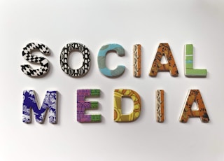 assorted-color social media signage