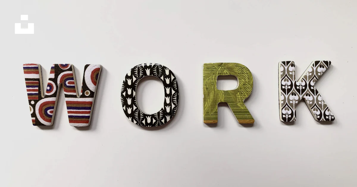 Alphabet Work Sign Work freestanding letters photo – Free Green Image on Unsplash