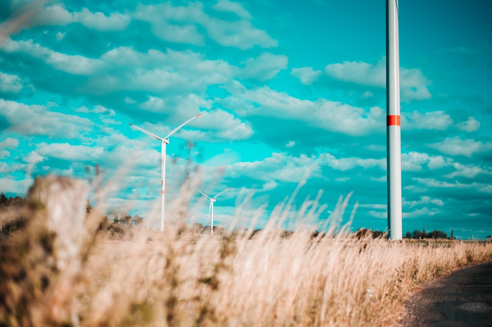 white wind mill