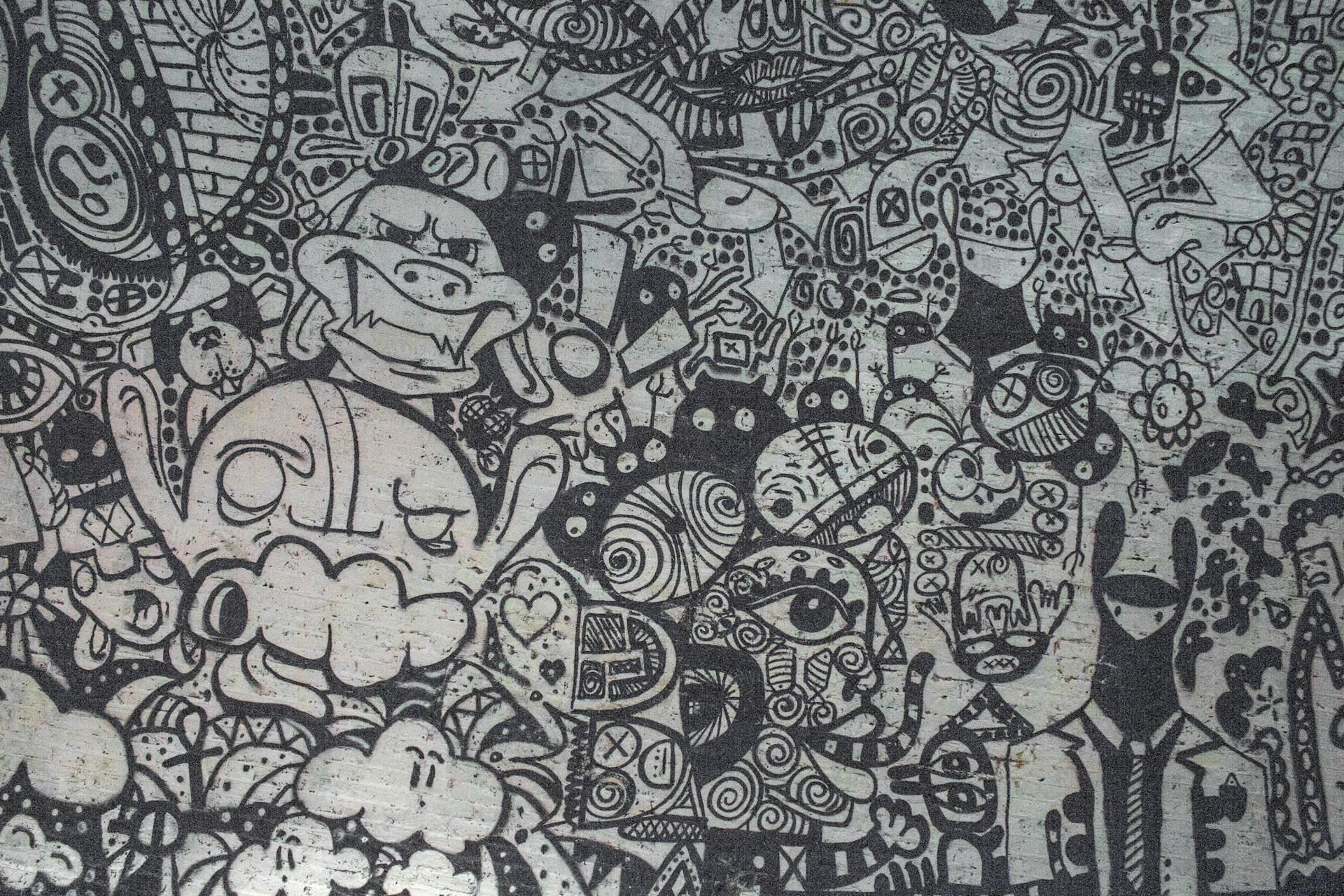 An intricate illustration blending irony and social critique, featuring vivid contrasts and a minimalist composition.