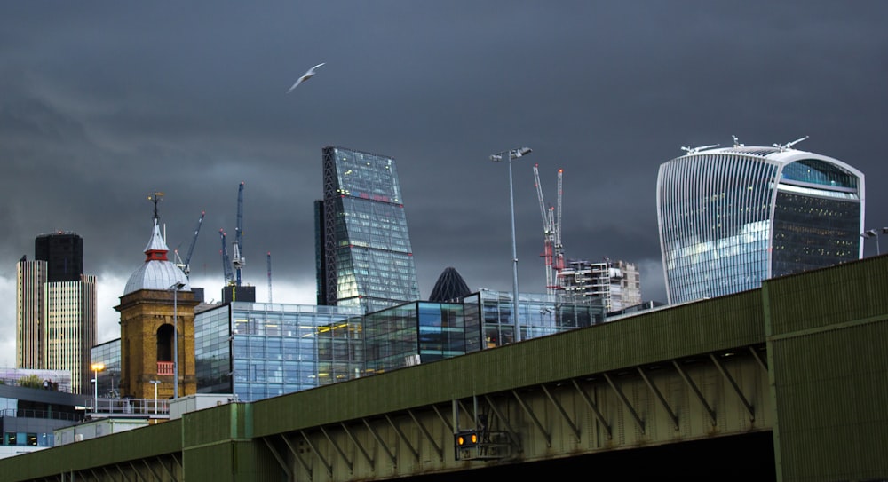 buildings near bridge