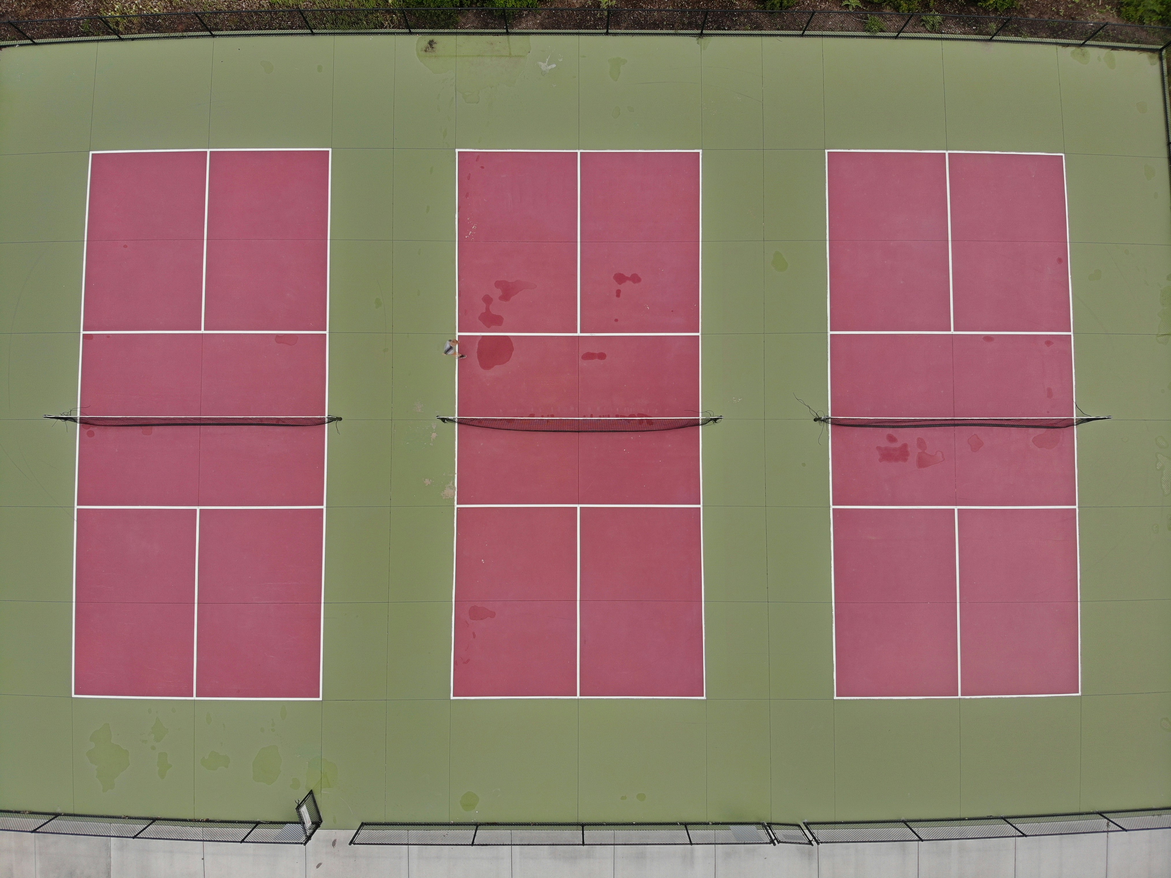 different colored tennis courts - artificial grass for tennis courts